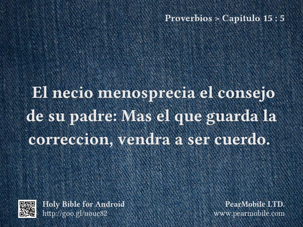 Proverbios, Capítulo 15:5
